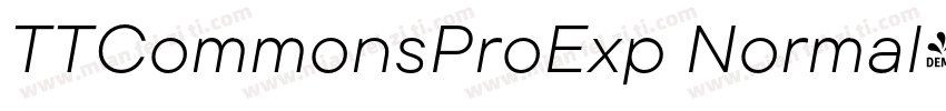TTCommonsProExp Normal字体转换